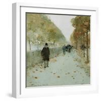 Quai Du Louvre, 1889-Childe Hassam-Framed Giclee Print