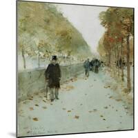 Quai Du Louvre, 1889-Childe Hassam-Mounted Premium Giclee Print