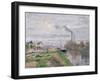 Quai Du Pothuis, at Pontoise, 1876-Camille Pissarro-Framed Giclee Print