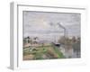 Quai Du Pothuis, at Pontoise, 1876-Camille Pissarro-Framed Giclee Print