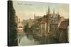 Quai Du Rosaire, Bruges, Belgium-null-Stretched Canvas