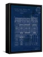 Quai Henri Blueprint I-Hugo Wild-Framed Stretched Canvas