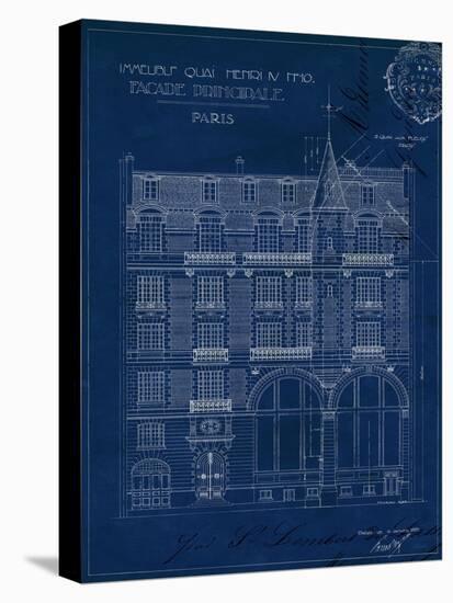 Quai Henri Blueprint I-Hugo Wild-Stretched Canvas