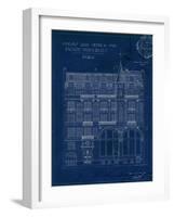 Quai Henri Blueprint I-Hugo Wild-Framed Art Print