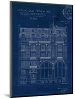 Quai Henri Blueprint I-Hugo Wild-Mounted Art Print