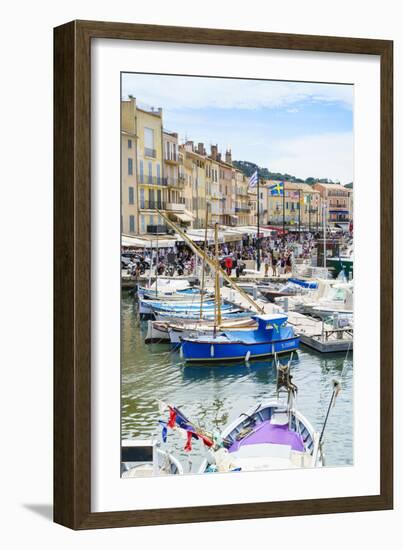 Quai Jean Jaures, Saint-Tropez, Var, Cote d'Azur, Provence, France, Mediterranean, Europe-Fraser Hall-Framed Photographic Print