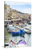 Quai Jean Jaures, Saint-Tropez, Var, Cote d'Azur, Provence, France, Mediterranean, Europe-Fraser Hall-Stretched Canvas