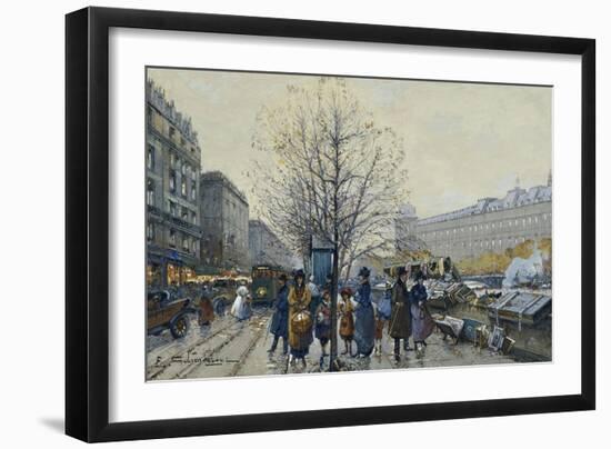 Quai Malaquais, Paris-Galien-Laloue Eugene-Framed Giclee Print