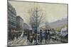 Quai Malaquais, Paris-Galien-Laloue Eugene-Mounted Giclee Print