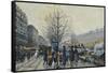 Quai Malaquais, Paris-Galien-Laloue Eugene-Framed Stretched Canvas