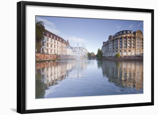 Quai Saint Etienne and the River Ill, Strasbourg, Bas-Rhin, Alsace, France, Europe-Julian Elliott-Framed Photographic Print