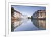 Quai Saint Etienne and the River Ill, Strasbourg, Bas-Rhin, Alsace, France, Europe-Julian Elliott-Framed Photographic Print