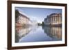 Quai Saint Etienne and the River Ill, Strasbourg, Bas-Rhin, Alsace, France, Europe-Julian Elliott-Framed Photographic Print