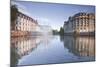 Quai Saint Etienne and the River Ill, Strasbourg, Bas-Rhin, Alsace, France, Europe-Julian Elliott-Mounted Photographic Print