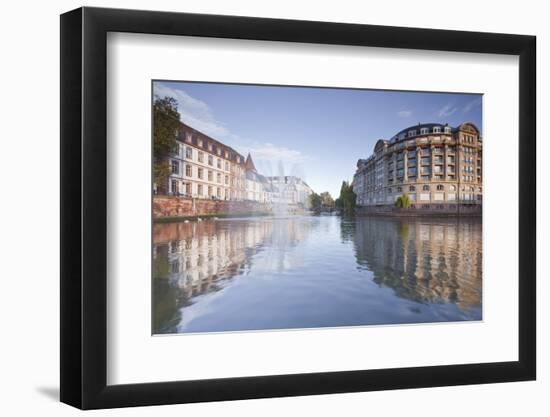 Quai Saint Etienne and the River Ill, Strasbourg, Bas-Rhin, Alsace, France, Europe-Julian Elliott-Framed Photographic Print