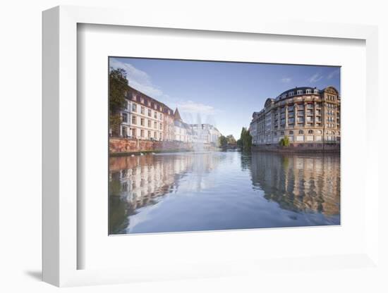 Quai Saint Etienne and the River Ill, Strasbourg, Bas-Rhin, Alsace, France, Europe-Julian Elliott-Framed Photographic Print