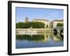 Quai Victor Augagneur on River Rhone, Lyon, Rhone Valley, France, Europe-David Hughes-Framed Photographic Print