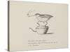 Quail Perched On Teapot, Smoking a Pipe From a Collection Of Poems and Songs by Edward Lear-Edward Lear-Stretched Canvas