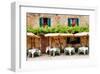 Quaint Cafe in Tuscany Italy-null-Framed Art Print