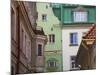 Quaint Houses and Cobbled Street in Old Town, Riga, Latvia-Keren Su-Mounted Photographic Print