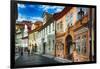 Quaint Misenska Street In Prague-George Oze-Framed Photographic Print