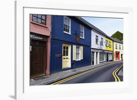 Quaint Narrow Street in Kinsale-George Oze-Framed Photographic Print