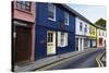 Quaint Narrow Street in Kinsale-George Oze-Stretched Canvas