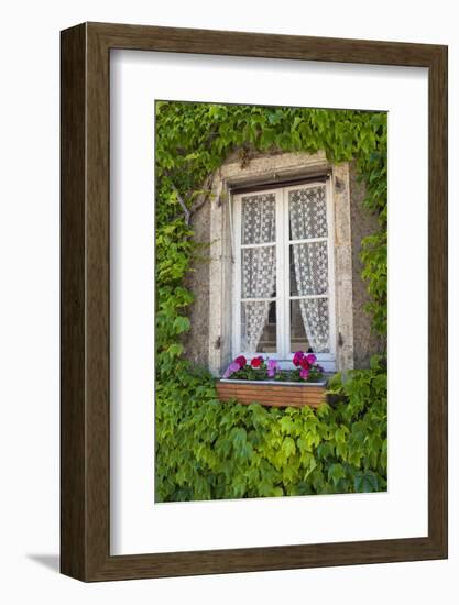 Quaint window, Cluny, Maconnaise, France-Lisa S. Engelbrecht-Framed Photographic Print