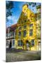 Quaint Yellow House In Old Town Lubeck-George Oze-Mounted Photographic Print