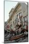 Quake-Damaged Apartment House-Roger Ressmeyer-Mounted Premium Photographic Print