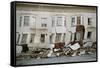 Quake-Damaged Apartment House-Roger Ressmeyer-Framed Stretched Canvas