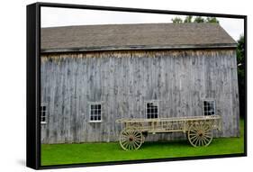 Quaker Barn Photo Print Poster-null-Framed Stretched Canvas