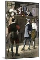 Quaker Man on Trial in an English Courtroom-null-Mounted Giclee Print