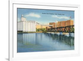 Quaker Oats Factory, Cedar Rapids, Iowa-null-Framed Art Print