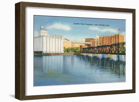 Quaker Oats Factory, Cedar Rapids, Iowa-null-Framed Art Print