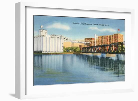 Quaker Oats Factory, Cedar Rapids, Iowa-null-Framed Art Print