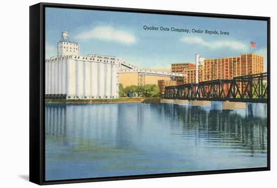 Quaker Oats Factory, Cedar Rapids, Iowa-null-Framed Stretched Canvas
