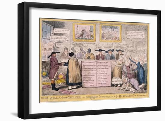 Quaker Uproar, London, 1827-Isaac Robert Cruikshank-Framed Giclee Print