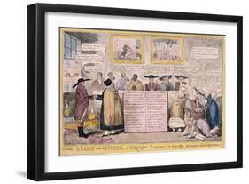 Quaker Uproar, London, 1827-Isaac Robert Cruikshank-Framed Giclee Print