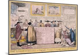 Quaker Uproar, London, 1827-Isaac Robert Cruikshank-Mounted Giclee Print