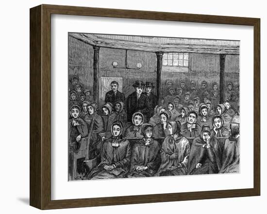 Quaker Women Meeting-null-Framed Art Print