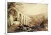 Quakers Yard Viaduct, C1840 (Pen and Wash on Paper)-Penry Williams-Framed Giclee Print