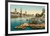 Qualbrucke in Zurich, Switzerland-null-Framed Art Print