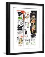Quality Meats for the Public, 1982-Jean-Michel Basquiat-Framed Giclee Print