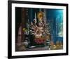 Quan Am figure in the Ju Di Pagoda, Ho Chi Minh City, Southern Vietnam Nam Bo, Vietnam-null-Framed Art Print