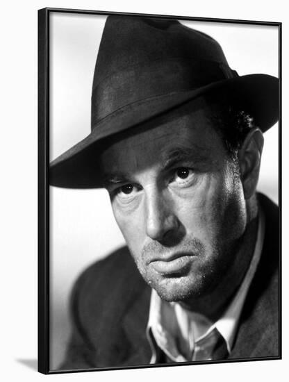 Quand la ville dort THE ASPHALT JUNGLE by John Huston with Sterling Hayden, 1950 (b/w photo)-null-Framed Photo