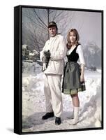 Quand les aigles attaquent WHERE EAGLES DARE by BrianHutton with Richard Burton and Ingrid Pitt, 19-null-Framed Stretched Canvas
