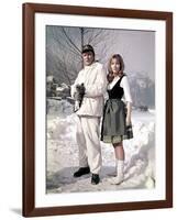 Quand les aigles attaquent WHERE EAGLES DARE by BrianHutton with Richard Burton and Ingrid Pitt, 19-null-Framed Photo