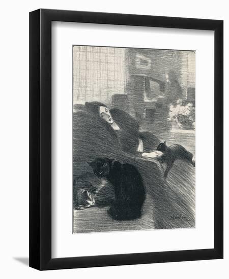 Quand Nous Serons Vieux from Chansons De Femmes, 1897, (1898)-Theophile Alexandre Steinlen-Framed Giclee Print