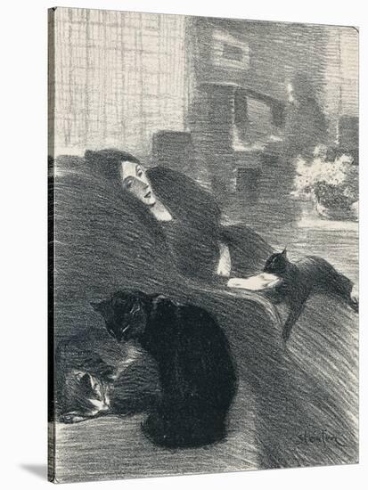 Quand Nous Serons Vieux from Chansons De Femmes, 1897, (1898)-Theophile Alexandre Steinlen-Stretched Canvas